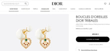 Carica l'immagine nel visualizzatore di Gallery, Dior Tribales Earrings