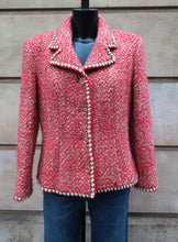 Charger l'image dans la galerie, Chanel Red Tweed Jacket