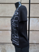 Carica l'immagine nel visualizzatore di Gallery, Hermès Black Twillaine Blouse