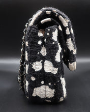 Charger l'image dans la galerie, Chanel Splatter Paint B&W Tweed Bag