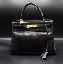 Charger l'image dans la galerie, Hermès Black Kelly Bag 28 CM