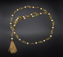 Load image into Gallery viewer, Chanel Pearl Chain Belt