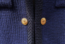 Load image into Gallery viewer, Chanel Navy Tweed Jacket
