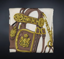 Carica l'immagine nel visualizzatore di Gallery, Hermès Brides de Gala Brown Scarf