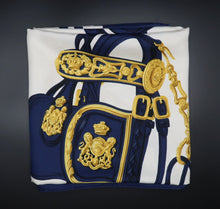 Load image into Gallery viewer, Hermès Brides de Gala Navy Scarf
