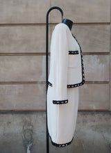 Load image into Gallery viewer, Chanel White Tweed Jacket