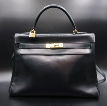 Charger l'image dans la galerie, Hermès Navy Blue Kelly Bag 32