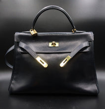 Charger l'image dans la galerie, Hermès Navy Blue Kelly Bag 32