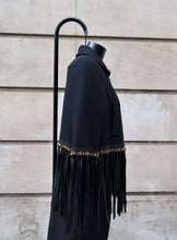 Charger l'image dans la galerie, Moschino Wool & Leather Fringe Jacket