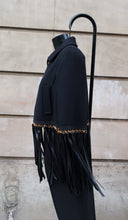 Charger l'image dans la galerie, Moschino Wool & Leather Fringe Jacket