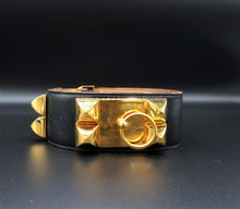 Cargar imagen en el visor de la galería, Hèrmes Medor Black Leather Belt