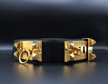 Cargar imagen en el visor de la galería, Hèrmes Medor Black Leather Belt