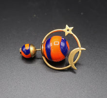 Cargar imagen en el visor de la galería, Dior "Mise en Dior" Orange Earring