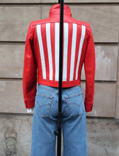 Carica l'immagine nel visualizzatore di Gallery, Courrèges Red Leather Biker Jacket
