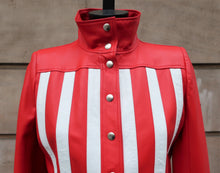 Carica l'immagine nel visualizzatore di Gallery, Courrèges Red Leather Biker Jacket