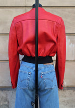 Carica l'immagine nel visualizzatore di Gallery, Louis Vuitton Red Leather Jacket