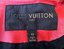 Carica l'immagine nel visualizzatore di Gallery, Louis Vuitton Red Leather Jacket