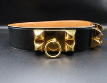 Load image into Gallery viewer, Hermès Medor Black Leather Belt