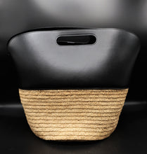 Charger l'image dans la galerie, Céline Raffia & Leather Handbag