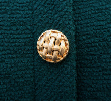 Cargar imagen en el visor de la galería, Chanel Green Tweed Jacket