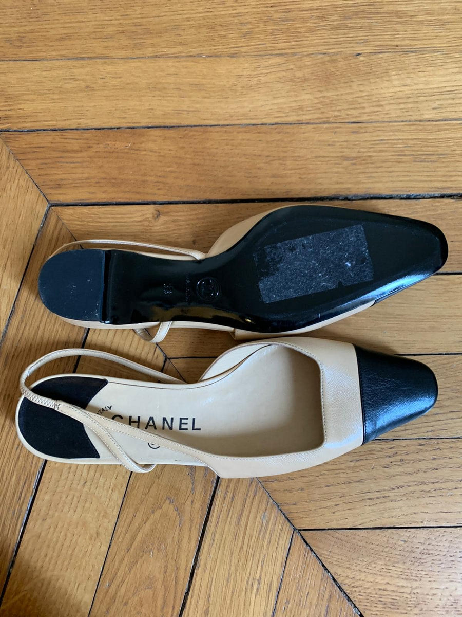 Ballerines Bicolores Style Chanel Chanel Ballerines