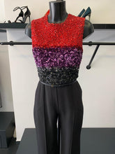 Cargar imagen en el visor de la galería, Traje de noche bimaterial de Elie Saab