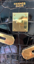 Cargar imagen en el visor de la galería, Hermès Kelly vintage en crocodile