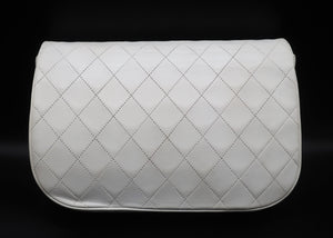 Chanel White Quilted Bag