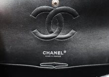 Load image into Gallery viewer, Chanel Splatter Paint B&amp;W Tweed Bag
