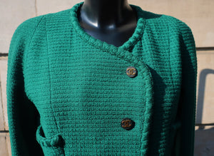 Chanel Green Tweed Jacket