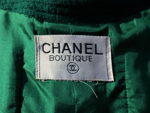 Chanel Green Tweed Jacket