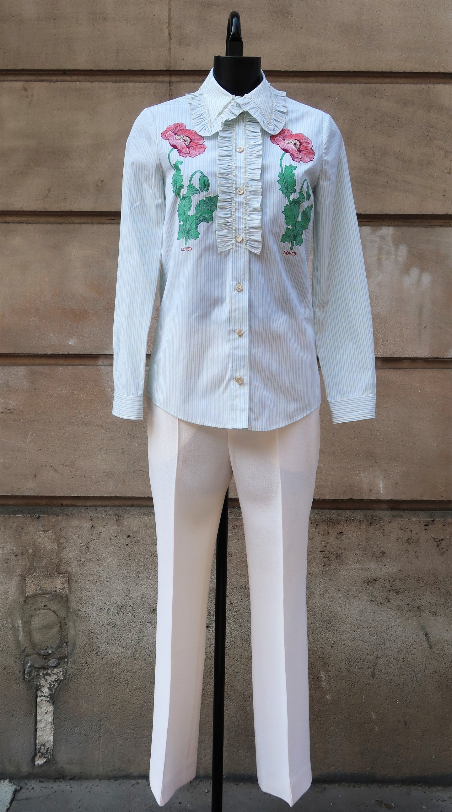 Gucci Floral Fil Coupé Cotton Shirt