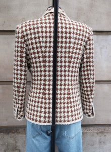Chanel Houndstooth Tweed Jacket