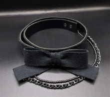 Load image into Gallery viewer, Chanel Ribbon &amp; Chain Belt
