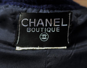 Chanel Navy Tweed Jacket