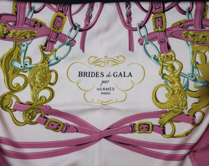 Hermès Brides de Gala Pink Scarf