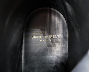 Saint Laurent Black Leather Boots
