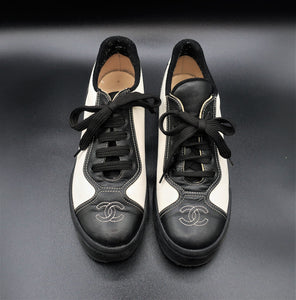 Chanel Black & White Sneakers
