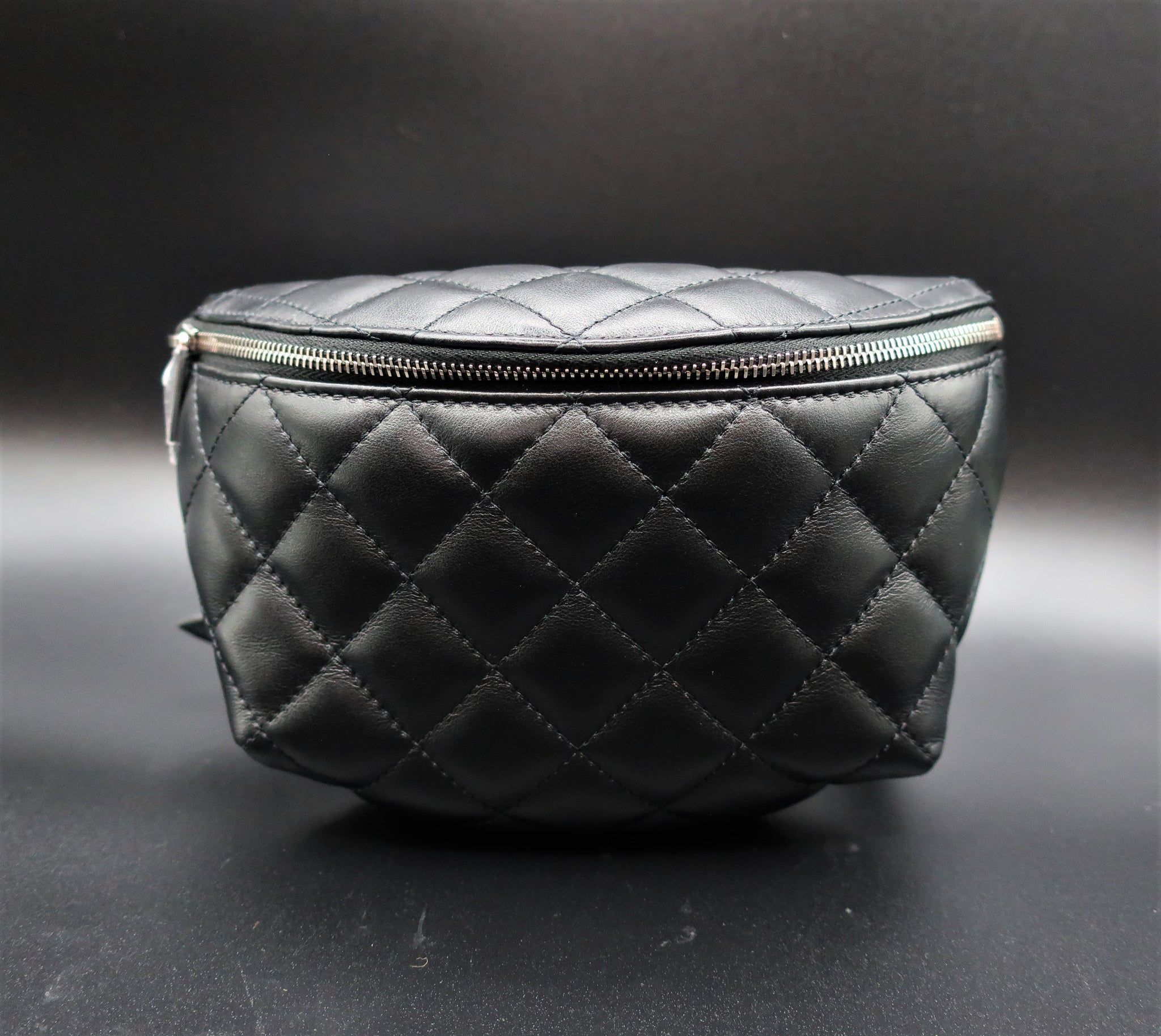 Chanel Uniform Black Quilted Waist Bag – hk-vintage