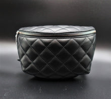 Load image into Gallery viewer, Chanel Uniform Black Quilted Waist Bag
