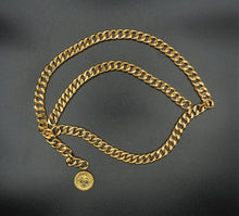 Load image into Gallery viewer, Chain 31 Rue Cambon Medallion Gold-tone Chain Belt
