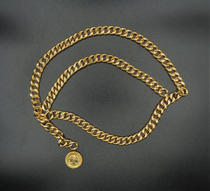 Chain 31 Rue Cambon Medallion Gold-tone Chain Belt
