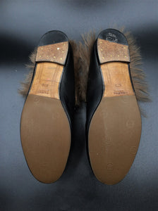 Gucci Jordaan Fur Loafers