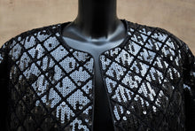 Load image into Gallery viewer, 9.	Chanel Black Sequin Jacket

