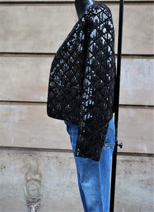 9.	Chanel Black Sequin Jacket