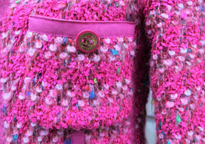 10.	Chanel Pink Fantasy Shimmer Tweed Jacket
