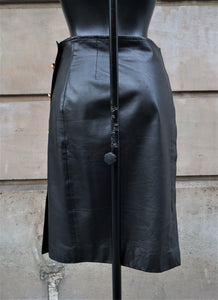 11.	Christian Dior Couture Leather Skirt