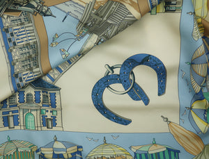 Hermès Charmes des Plages Normandes Silk Scarf