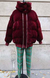 Stella McCartney Velvet Puffer Jacket