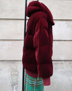 Stella McCartney Velvet Puffer Jacket